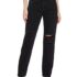 Amazon Brand – Symbol Women’s Cotton Stretch Oversized Fit Round Neck Half Sleeve T-Shirt (Combo Pack of 2) (TS-8 Cont_Black & RED_S)