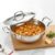 SOLARA Triply Stainless Steel Kadai with SS Lid 20 cm, Tri Ply SS Kadhai, Heavy Bottom Induction Base Cookware, Stainless Steel Cooking Pot for Frying, Sauteing, Curry