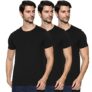 Oobani Men’S Solid Regular Fit Tshirt&Polo (Ob1W21Mhk074_Allblack M)