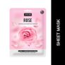 Jaquline USA Rose Sheet Mask| Zero Paraben And Sulphate| Biodegradable Ber Masks| Light-Weight| Hydrating And Skin Firming, 1 Count