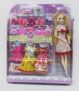 Brunte Kids Fashion Doll Set with Three Dress Set with Shoes, Bags and Other Accessories Set Doll for Girls, Multicolor