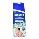 Itchstop® Prickly Heat Powder | Fast Cooling Relief from Prickly Heat, Rashes, Itching, Sunburn, Sweat, Excess Moisture, Body Odor, Skin Burning & Irritation | With Icy Menthol | Keeps Skin Fresh, Dry & Free from Bacteria All Day | Fine-Textured Talc for All Ages – Adults & Kids | 185g
