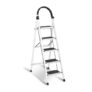 Sulfar Foldable 5-Step Ladder With Wide Anti-Slip Pedal – Sturdy Steel Folding Step Stool for Home, Kitchen, Garden, Office – Adults