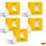 Jaquar Strella Slim 5W Round Recess Down Light – Warm White, Energy Efficient LED Ceiling Light for Home and Office (Pack of 5)
