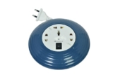 Havells Cosmo Reel| Extension Board – 5 Mtr ISI Marked Cable|3 Pin & 2×2 Pins Universal Sockets with Master Switch| LED Indicator| 6A,1440 Watts, 240 Volts| Ultra-Smooth Rotation, Blue