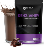DENZOUR NUTRITION Denz-Whey Pure Whey Isolate Protein Powder Whey Protein(1.08 kg, Dark Chocolate)