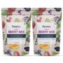 Farmley 8-In-1 Premium Dried Berries Mixed & Healthly Snacks Contains Cranberry,Black Raisins,Strawberry,Black Currant & More Pack Of 2 , Each 200 Gm