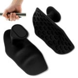 1 Pair Gym Hand Grip Pads – Black Silicone Palm Protectors for Dumbbells, Strength Training, Weightlifting & Fitness – Anti-Slip Grippers for Home, Gym & Office Workouts