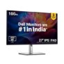 Dell P2725H 27 Inch FHD IPS Monitor, Anti-Glare, 99% SRGB, 100Hz, 5Ms (Fast), Ports: HDMI(1), DP 1.2, VGA, 3X USB 3.2 Gen1 (A), USB 3.2 Gen1 Type-C [15W PD] | Height Tilt Swivel Pivot