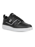 Liberty Leap7x SNOOKIS-2E Lacing Casual Sneakers for Men with EVA Sole|PVC Upper|Memory Foam Insole|Stylish & Comfortable|Breathable, Lightweight & Flexibility|Shock Absorption (Black – 40 EU)