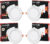 Sturlite Eco LYF 15W (3 in1) Round LED Downlight – (Pack of 4) Ceiling Light Ceiling Lamp(White)