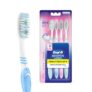 Oral-B Precision Clean Sensitive Soft Manual Toothbrush For Adults, Ultra Soft Bristles For Sensitive Teeth and Gums, Multicolour Tooth Brush Set, Oral B Dentist Recommended Brand (Family Pack of 4)