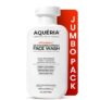 Aqueria Jumbo 200ml Face Wash For De-Tan & Brightening Vitamin C | With Lactic Acid & Niacinamide | Deep Cleansing Face Cleanser for Tan Removal, Pigmentation, Dark Spots, Dull & Uneven Skin Tone | Brightens Skin & Gently Exfoliates | Non-Drying Formula for All Skin Types | 3 Month Pack | Men & Women Gentle Cleanser