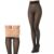 Btag Women Winter Fur Leggings with Socks | Mild Winter Thermal Leggings for 10-18°C | Soft Fleece-Lined Stretch Winter Wear Bottoms | Pack of 1 (W200_BLK_SKN_FS)