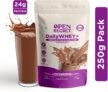 OPEN SECRET 0.25 kg India’s 1st Whey+ Protein Powder – Complete Protein with Whey and Plant Protein Blends(250 g, Chocolate)