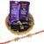 SFU E Com Designer Elephant Rakhi with Chocolate Gift Hamper for Brother, Roli, Chawal, Chandan, Misri, 127