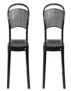 Cello. Miracle Plastic Chairs, Black -Set Of 2