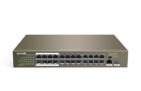 Tenda TEF1126P-24-250W 24-Port Gigabit/SFP Slots Switch with 24-Port PoE (Gray)