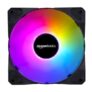 Amazon Basics Computer Cabinet/Chassis FRGB Case Fan, 120 mm, 1100 RPM High speed, RGB With 48 CFM Airflow, Hydro bearing, Silent Cooling, EVA Padding, 4 – Pin Molex, Black