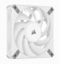 Corsair AF120 Elite, High-Performance 120mm PWM Fluid Dynamic Bearing Fan with AirGuide Technology (Low-Noise, Zero RPM Mode Support) Single Pack – White