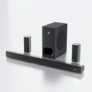 Govo Gosurround 945 Pro Home Theatre Soundbar, 260W, 5.1 Channel, with Subwoofer and Satellite Speakers, Bluetooth 5.3, HDMI ARC, AUX, USB (Platinum Black)