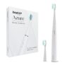 beatXP Azure Electric Toothbrush for Adults with 2 Brush Heads & 5 Cleaning Modes|Rechargeable Electric Toothbrush Battery Backup of upto 180 Days (White)