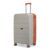 Provogue Cascade Hard-Sided PP 65 Cm Trolley Bags for Travel Medium Size | Expandable Luggage Suitcase with 8 Wheels | Combination Lock | 5 Year Warranty (Timberwolf Grey/Burnt Orange)