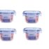 Cutting EDGE 585ML Smart Slim Storage Airtight Container-Red,Set of 8