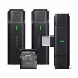 Smart Microphone for Android Users with Charging Case (EP033A C-Type) C-Type, Plug & Play Dual-Channel Lavalier by ProFocus