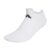 Adidas Unisex Polyester Tennis Low Sock Tennis Ankle Length Socks White/Black (M)