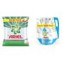 Ariel Complete Detergent Washing Powder- 4Kg Value Pack & Ariel Matic Liquid Detergent Top Load Refill Pouch, 2 Litre
