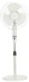 amazon basics High-Speed Oscillating Pedestal Fan I 3 Adjustable Fan Speeds | Rust Resistant Body, Adjustable Length | RPM 2200 | 400mm Sweep Length (White)