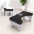 GLUN® Toilet Step Stool with Foot Massage Rollers, Non-Slip Bathroom Squat Stool, Ergonomic Curved Design, Promotes Natural Squatting Position for Comfortable & Easy Bowel Movement
