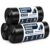SIYA Thick Garbage Bag 19×21 Inch 90pcs (30pcs x 3Rolls) Medium Size