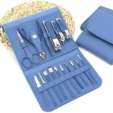 GVB ENTERPRISE 16-in-1 Stainless Steel Manicure & Pedicure Kit – Complete Nail Grooming Set with Clippers, Cuticle Trimmer & Travel Case – Professional Nail Care for Men & Women (Multicolor)