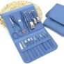 GVB ENTERPRISE 16-in-1 Stainless Steel Manicure & Pedicure Kit – Complete Nail Grooming Set with Clippers, Cuticle Trimmer & Travel Case – Professional Nail Care for Men & Women (Multicolor)