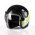 TVS Cruisetown Open Face Helmet | Half Face Helmet for Riders | ISI & DOT Certified | Premium Protection for Men & Women | Comfortable, Durable & Lightweight Design with Visor (Black & Lime/M)