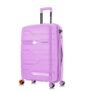 Nasher Miles Paris Hard-Sided Polypropylene Check-in Luggage 28 inch | 75cm | 8 Wheels Large Trolley Bag for Travel | Suitcase (Purple)