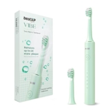 beatXP Vibe Electric Toothbrush for Adults with 4X Plaque Removal|Rechargeable Electric Toothbrush with 2 Brush Heads & 5 Cleaning Modes|40000 strokes/min with Long Battery Life Green