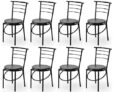 Goyal steel & furniture Durable Office Visitor Study Student Home Compute Work from Home Chair with Heavy Duty Iron Frame (8, Black, Standard)