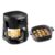Acerpure Air Fryer | 100% Glass Bowl | 90% Less Oil | 5.5L Air Fryer + 2.5L Cooking Pot | Air Fry, Toast, Reheat, Grill, Cook | 360° TurboHeat Technology | Preset Modes | 1500 Watts | Black