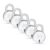 Link® 65mm New Round Padlocks 5Pcs Set | 50,000 Key Combinations | Made in India | Double Locking| Steel Body | Iron Lever | 3 Keys for Each Padlock