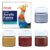 Flash Metallic Acrylic Colour Set | 4 Metallic Shades Set | 15 ml, 0.5 fl oz Each | High Pigment Strength | Non Fading | Indoor/Outdoor | Non Toxic | Multi-Surface Paint | Pro Artist, Hobby Painters & Kid