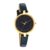Sonata Gold Edit Blue Dial Women Analog Watch with Leather Strap-NR87043YL03W