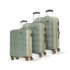 Aristocrat Solana Set of 3 (Cabin+Medium+Large) Hard Case Trolley Bags,Grey