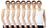 Dollar Bigboss Men’S White Pack Of 7 Fine Rn Vest (8905203195107_Mbve-01-R2-Finern-Wht-Po7-Xl)