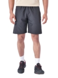 Wildcraft Men’s Solid Regular Fit Shorts| Mid Waist with Adjustable Drawcord, Black, Medium
