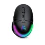Ant Esports GM325 PRO Mini Wireless Static RGB Gaming Mouse, 2.4G Wireless, 5 Buttons, USB Nano Receiver, Black