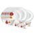 Larah by Borosil Zinnia Fluted Series Opalware Dinner Set | 27 Pieces for Family of 6 | Microwave & Dishwasher Safe | Bone-Ash Free | Crockery Set for Dining & Gifting | Plates & Bowls | White