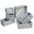 HomeStrap Set of 6 Multipurpose Closet Drawer Organiser with Bottom Zipper,Storage Box for Belts, Stationery (Grey)